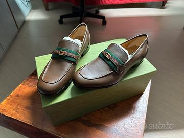 Mocassino Gucci Interlocking G marrone 41.5