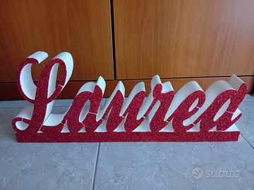 Scritte in polistirolo