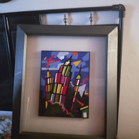 Quadro a firma Ugo Nespolo