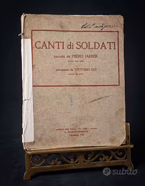 Canti di Soldati WW1 prima edizione militare 1919