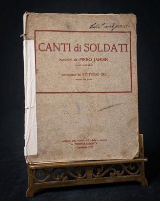Canti di Soldati WW1 prima edizione militare 1919