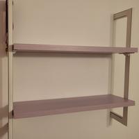 Scaffale Libreria Metallo e piano in legno