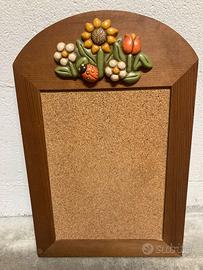 lavagnetta promemoria Thun in legno e sughero