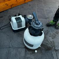 pompa per piscina con salinatore