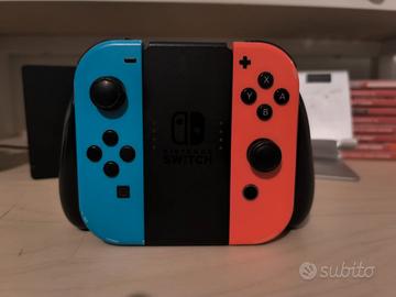 nintendo switch+1 controller+ 9 giochi