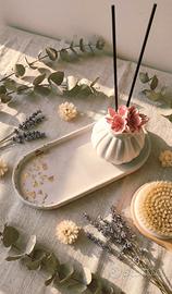Idea Handmade: Set Vassoio e Vasetto Diffusore