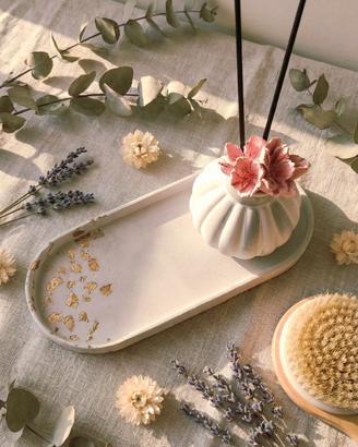 Idea Handmade: Set Vassoio e Vasetto Diffusore