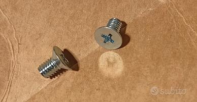 100 Pzz VITE M5x8 TESTA SVASATA,ZINCATA BIANCA