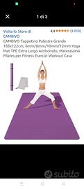 tappeto yoga doppio