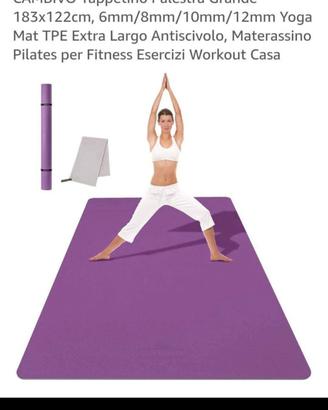 tappeto yoga doppio