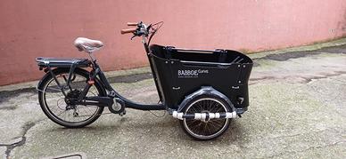 Cargo bike Babboe e-Curve Black pari al nuovo