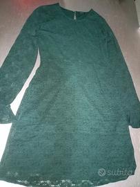 Abito in pizzo verde bosco - Motivi