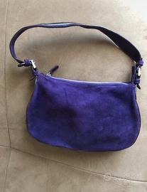 Borsa a mamo  Gianni Versace viola con strass