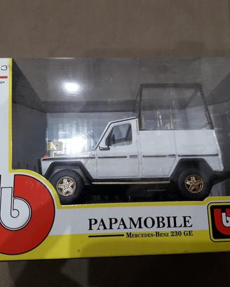 papa mobile modellino Burago scala 1/43