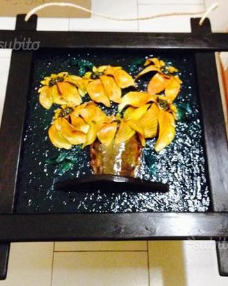 Quadro arte povera realiz.a mano