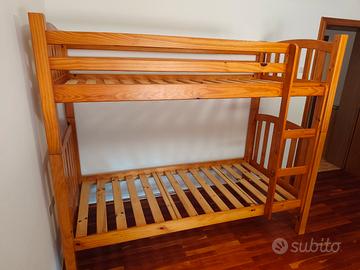 Letto a castello in legno 