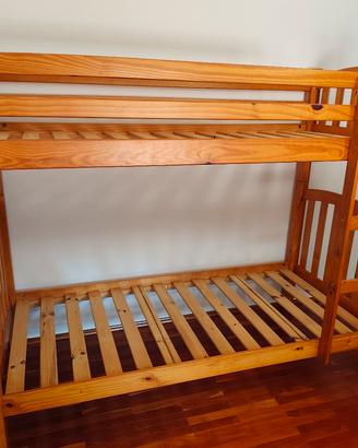 Letto a castello in legno 