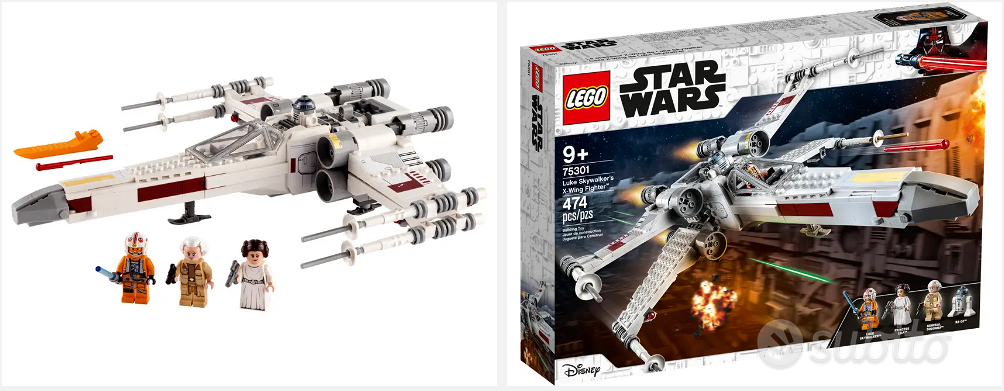 LEGO 75301 Star Wars X-Wing Fighter di Luke Skywalker, Giochi per