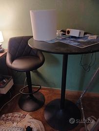 tavolino da bar alto con 2 sedie 