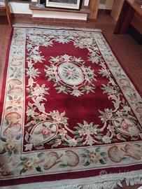 tappeto 300x190  floreale rosso stile Aubussoun 
