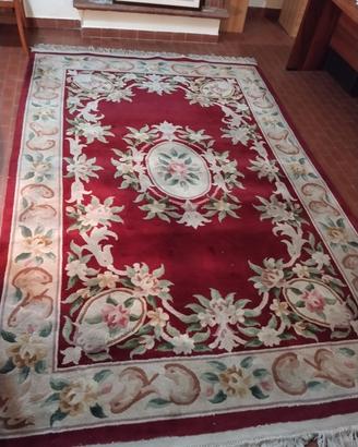 tappeto 300x190  floreale rosso stile Aubussoun 