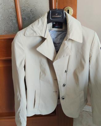 giacca donna impermeabile colore beige misura 44