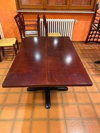 TAVOLO rettangolare con piano in legno