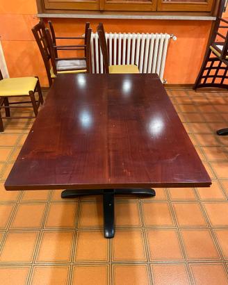 TAVOLO rettangolare con piano in legno