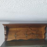 LEGNO MASSELLO Appendiabiti ARTIGIANALE 