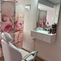 Poltrona make-up con specchio e cassetti