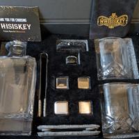 set bicchieri/bottiglia whisky, amaro