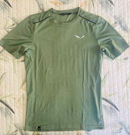 T-shirt Salewa uomo t. S verde salvia