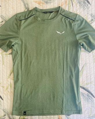 T-shirt Salewa uomo t. S verde salvia