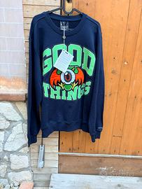 Felpa valvola”good things”-nuova mai indossata-L