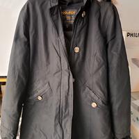 Piumino lungo nero M Woolrich 