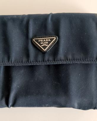 PORTAFOGLIO VINTAGE PRADA BLU