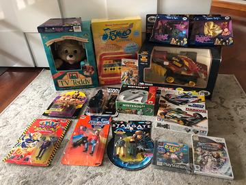 Lotto giocattoli vintage nuovi fondi magazzino gig