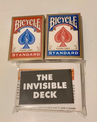 2 Mazzi carte Bicycle Standard + Mazzo Invisibile