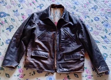 giubbotto in pelle vintage 