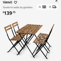 Tavolo e sedie IKEA 