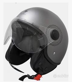 Casco demi jet grigio opaco rodeo drive