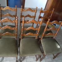 Blocco di sei sedie anni '70