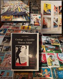 Catalogo cartoline illustrate 1°ed. + 530 postcard