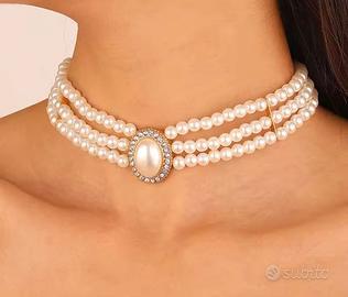 Collana girocollo donna ragazza moda elegante