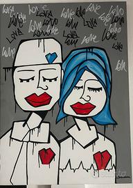 Quadro originale Seneca street art Padova LOVE