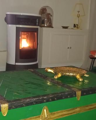 stufa pellet  con riscaldamento  edilkamin  biguy