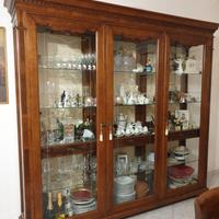 Vetrinetta credenza in legno masello