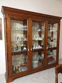 Vetrinetta credenza in legno masello