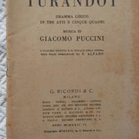 Libretto operistico del 1926 Turandot