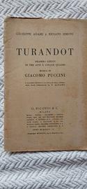 Libretto operistico del 1926 Turandot